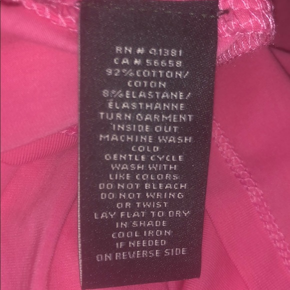 NWT LAUREN Pink faux wrap sleeveless top Size Large Elastane Stretchy - Picture 4 of 4